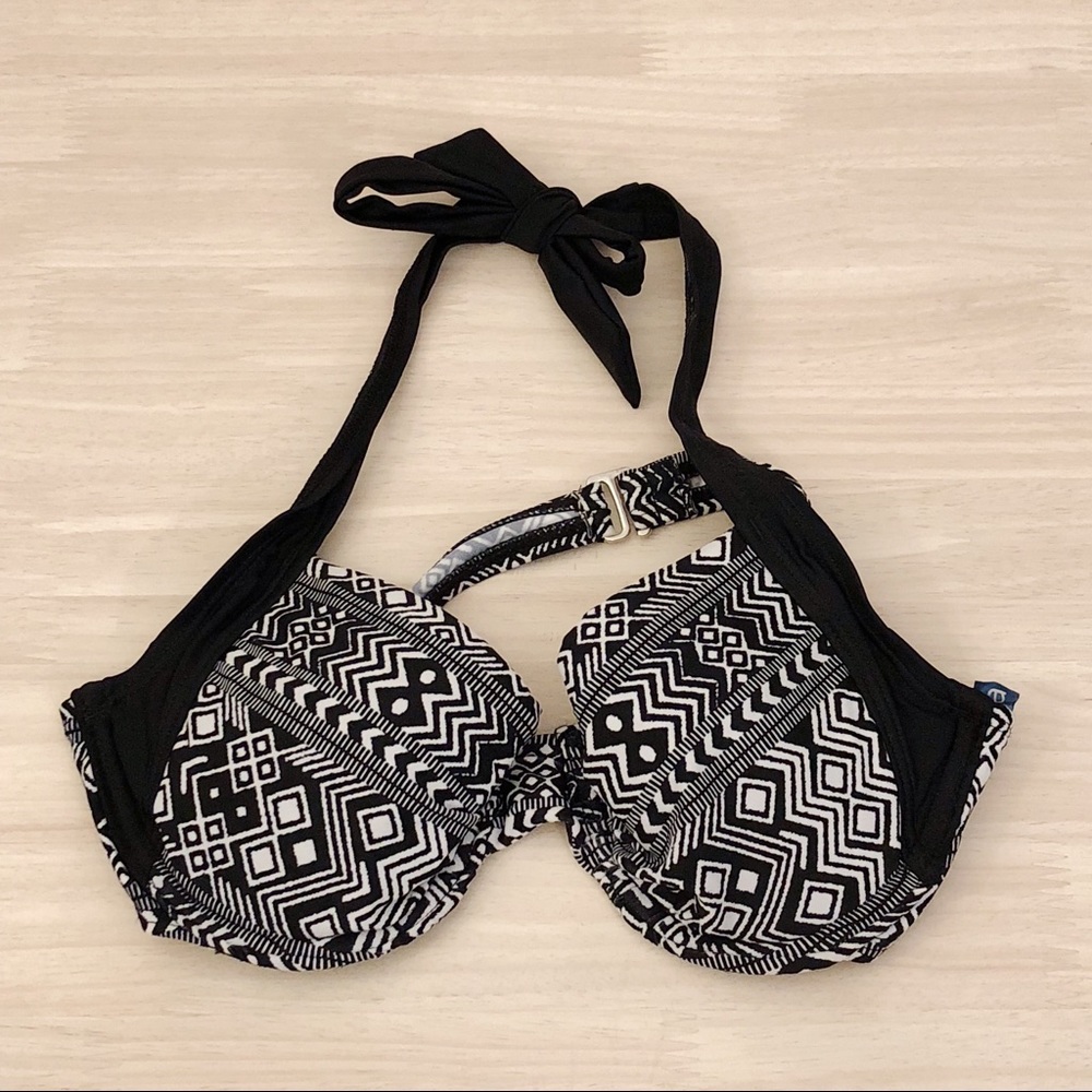 Aztec Print Black Bikini Top (SOLD)
